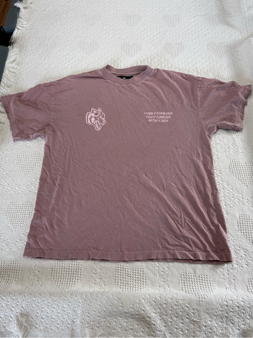 Darc Sport Oversized Pink and White T Shirt from 2024 (L)